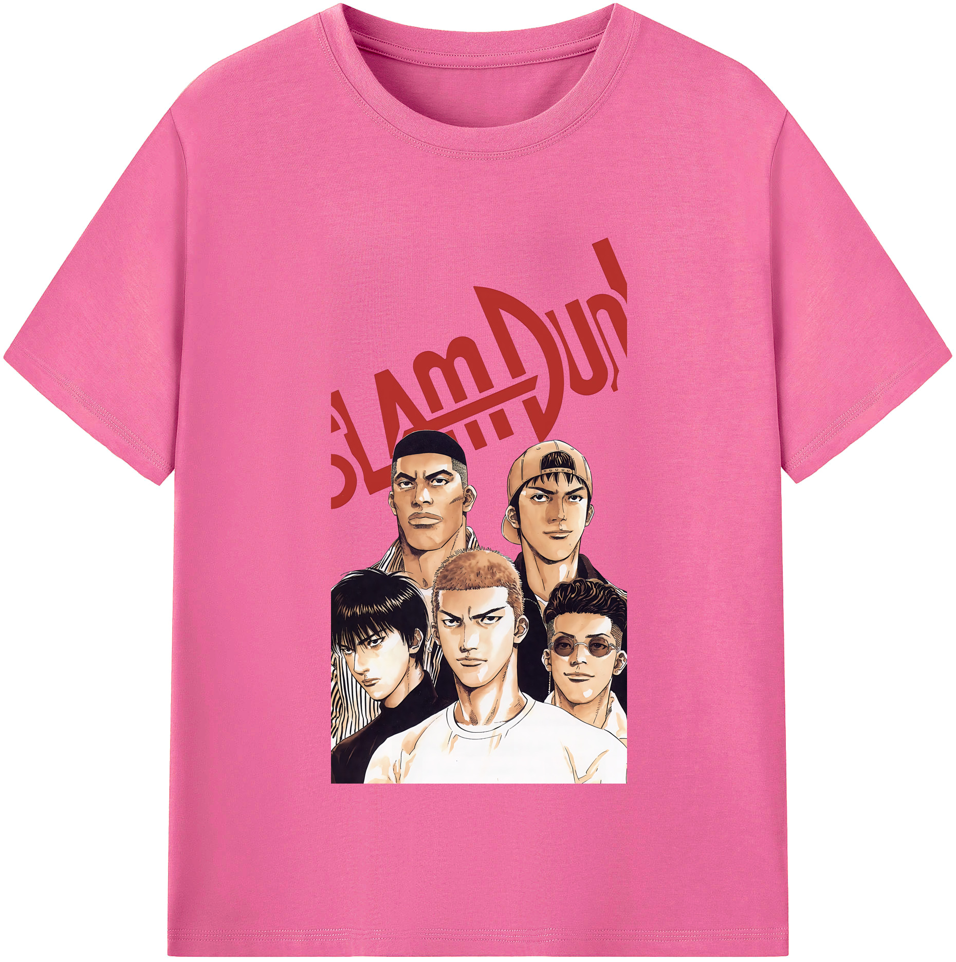 （画像用） SLAM DUNK／スラムダンク レディースカジュアルプリントTシャツ（綿100％）